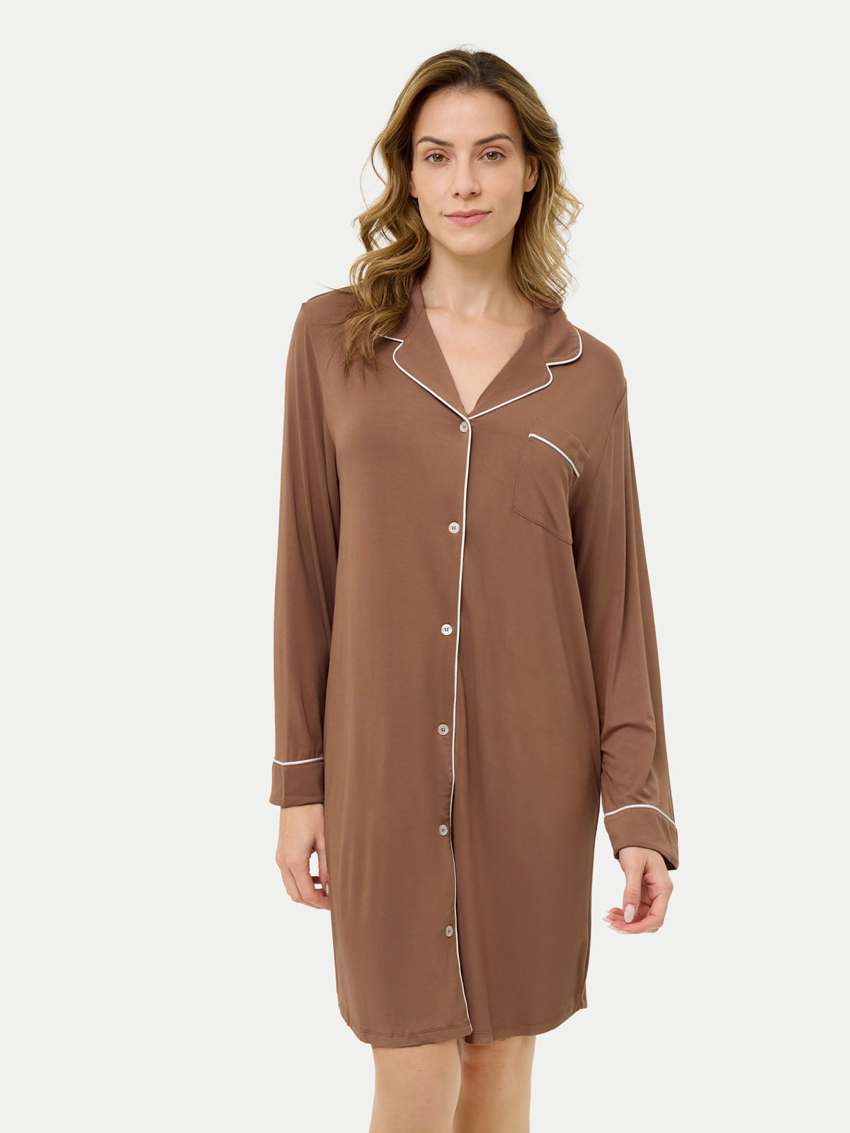 VSP_0040 Bamboo Pajama Nightshirt - Image 1