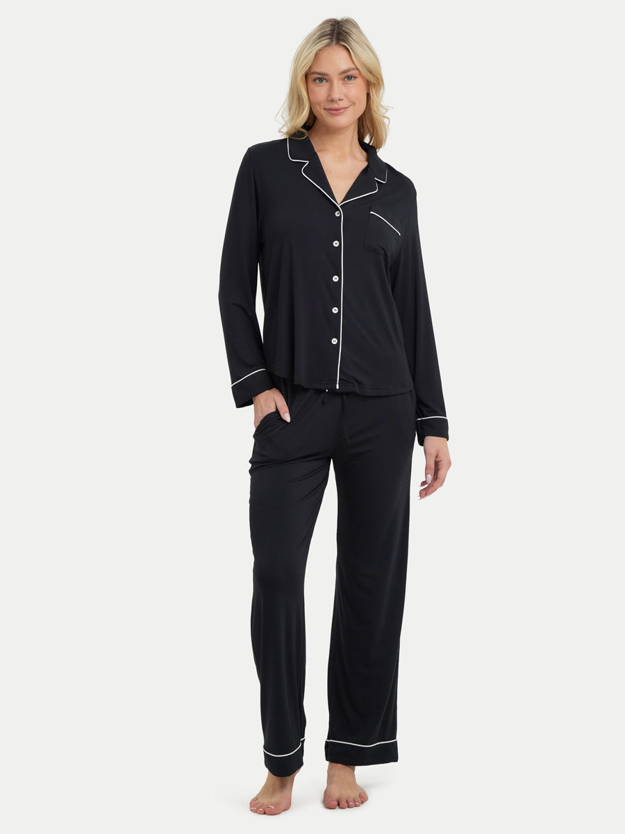 VSP_3488 Long Sleeve Bamboo Pajama Set - Image 1